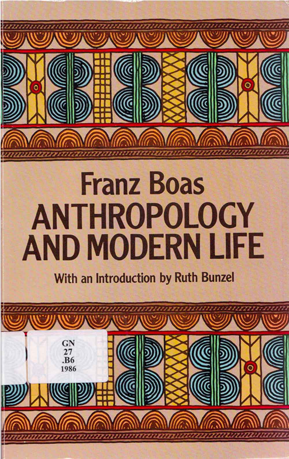 Anthropology and modern life